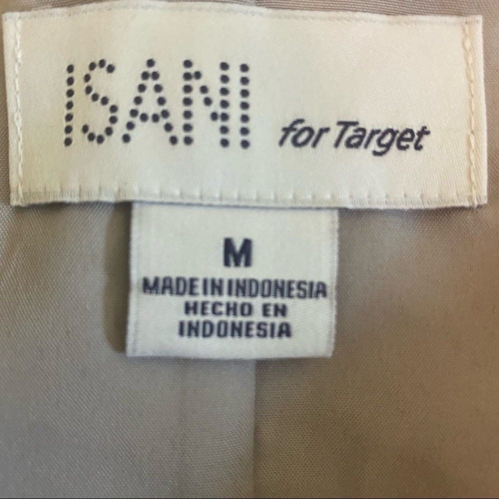 ISANI for TARGET Gold Metallic Jaquard Pintuck Full A-Line Mini Skirt medium - Picture 7 of 10